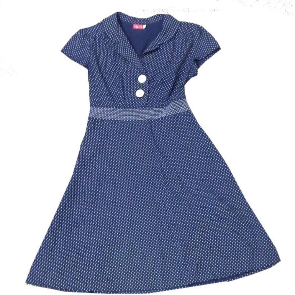 Pin-Up Rockabilly Style Polka-Dot Dress